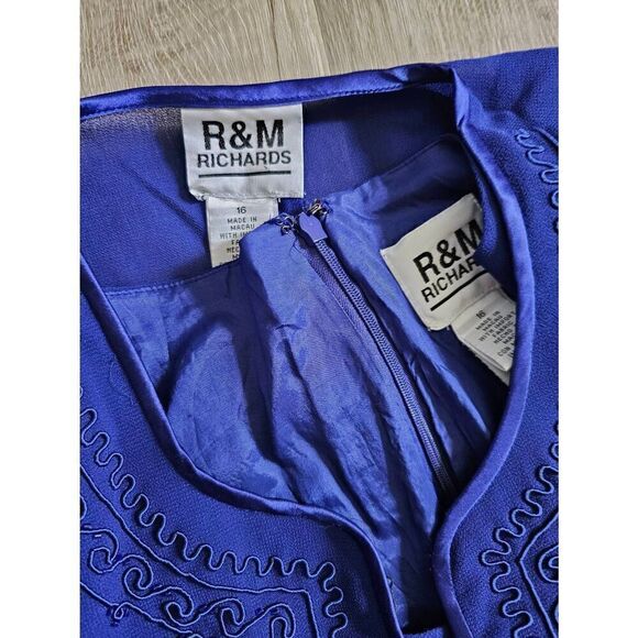 R & M Richard's Size 16 Royal Blue Dress and Blazer - Picture 10 of 12